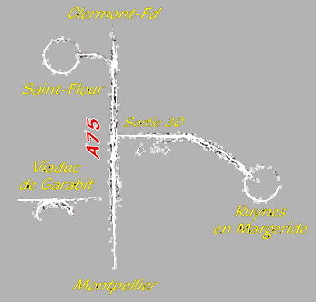 Plan d'Accès Margeride Aventure